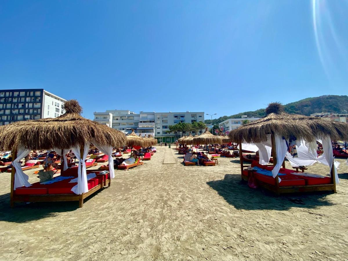 Sunset Sea View - Beachfront Balcony - Ac - Wifi Δυρράχιο Εξωτερικό φωτογραφία